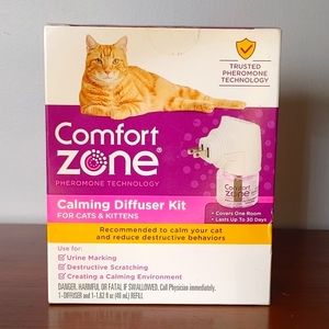 Comfort Zone Pheromone Technology Calming Diffuser Kit For Cats and Kittens